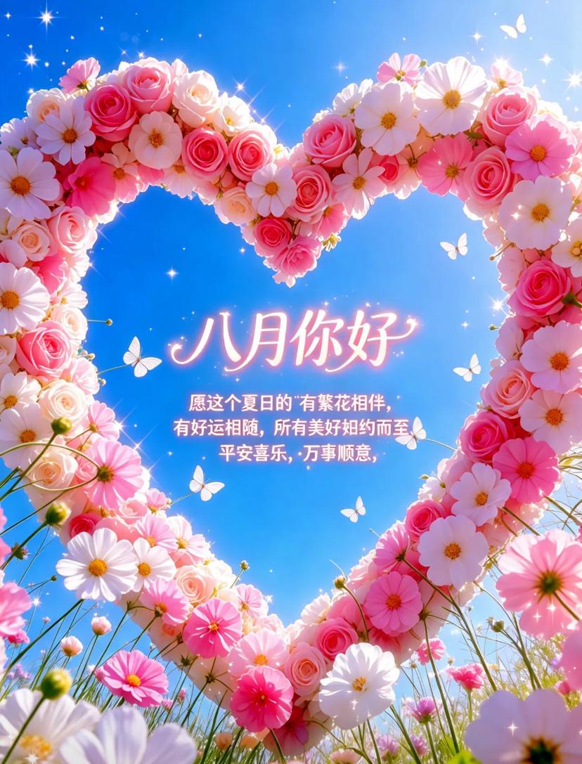 🌺2026年8月1日，八月你好，周六早安，清凉夏日🌺🌿🌅八月你好，早