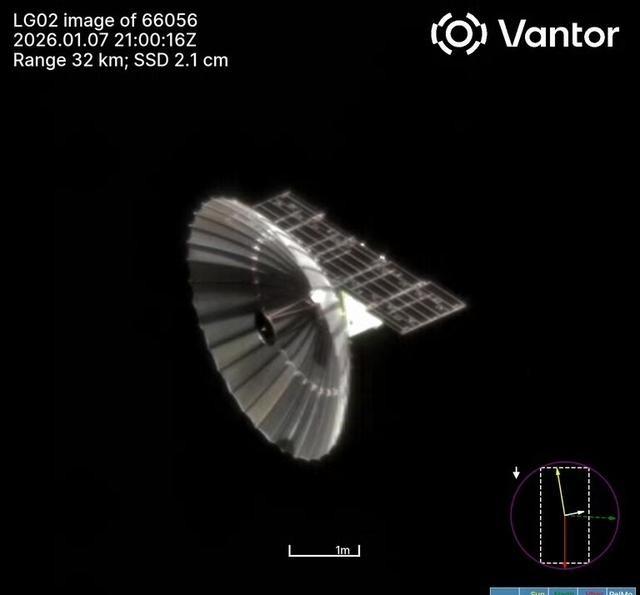 美国卫星拍摄了中国卫星——美国一家卫星公司：Vantor公司，最近公布了一