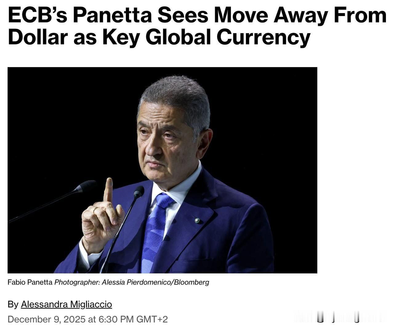 ‼️国际货币体系很可能将抛弃美元，转而采用多种并存的全球货币据彭博社报道，欧