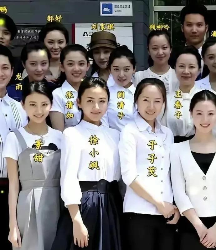 果然能当演员最低的要求就是好看这张合照里就没有一个难看的连景甜这种大美女都是