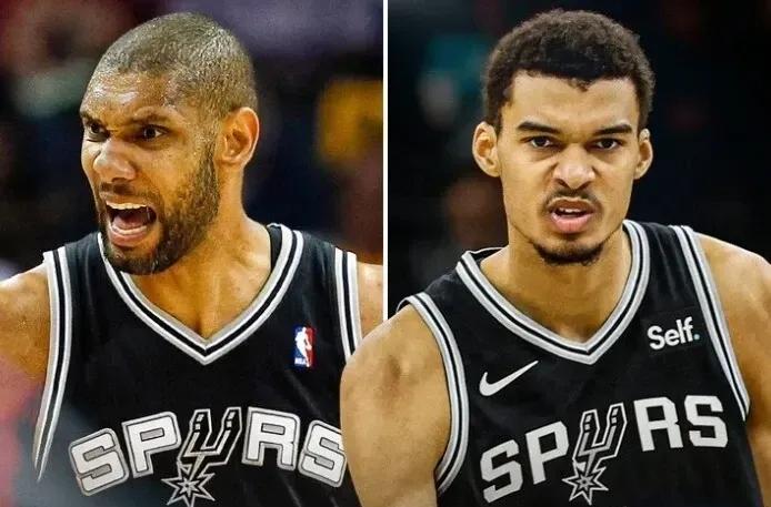 健康的文班亚马，成就一定会超过邓肯。比天赋：文班身高224、臂展244邓肯