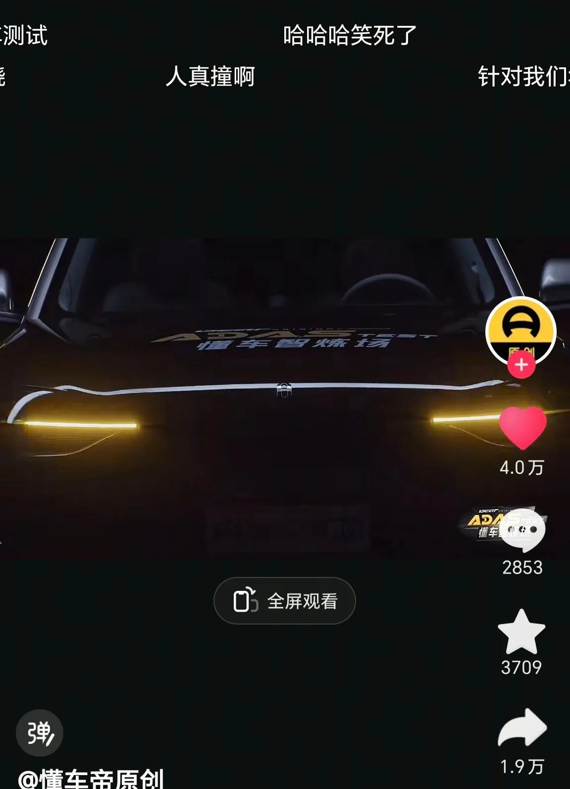 懂车帝关于智驾夜间高速施工的测试看完了全部后，表现最好的竟然是最便宜的海鸥。而