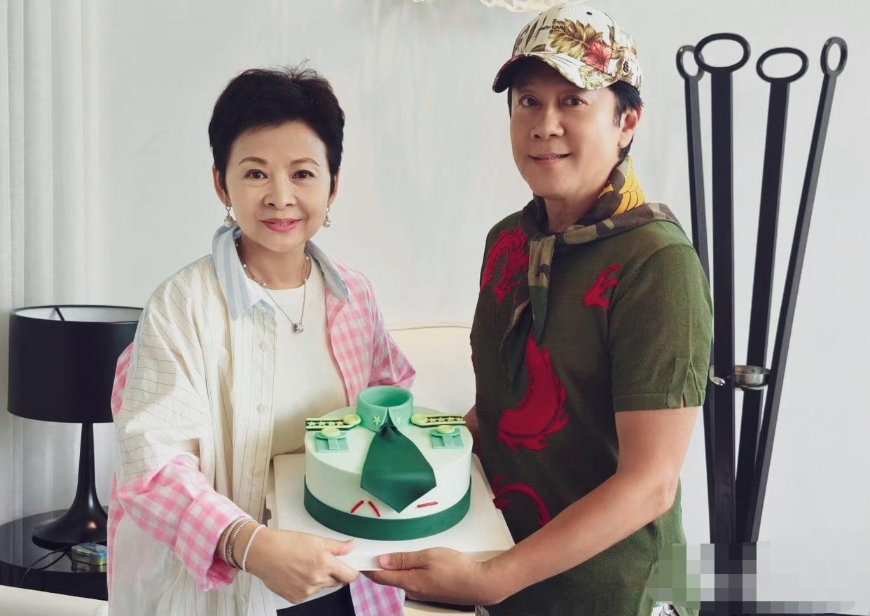 蔡国庆打扮的比董文华还花哨。真像个阿姨！