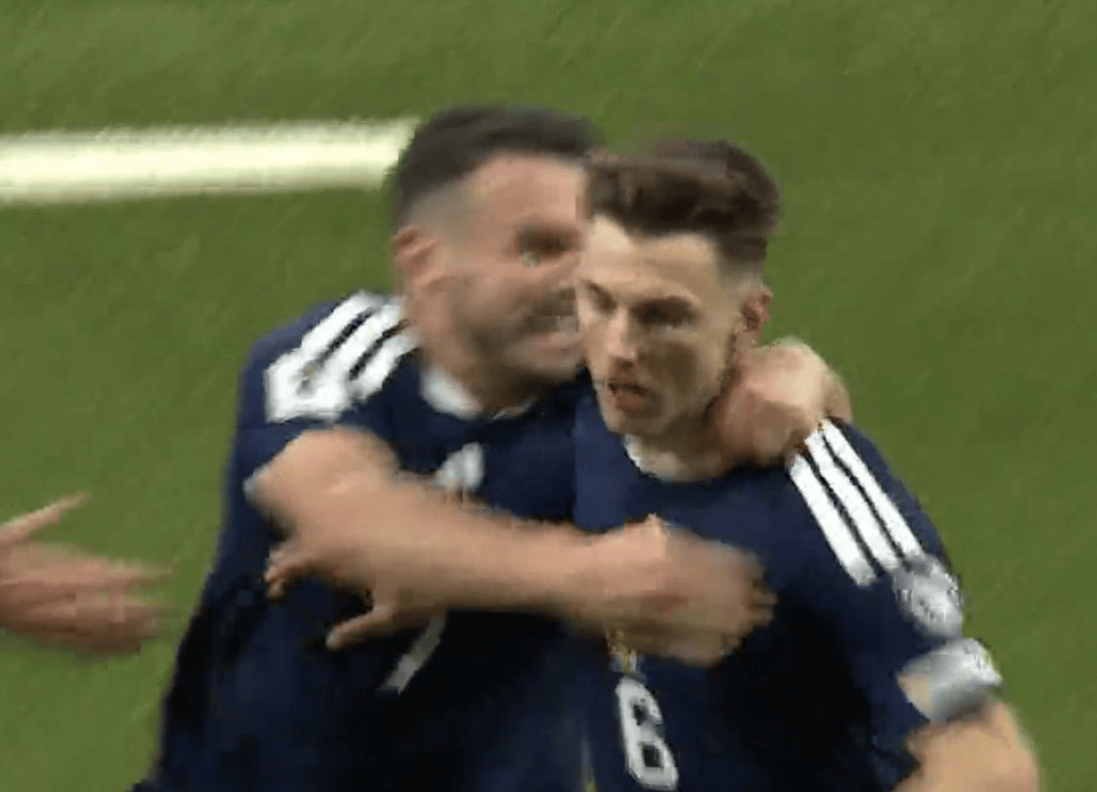 苏格兰4-2丹麦直通世界杯, 蒂尔尼绝杀, 小麦惊天倒钩