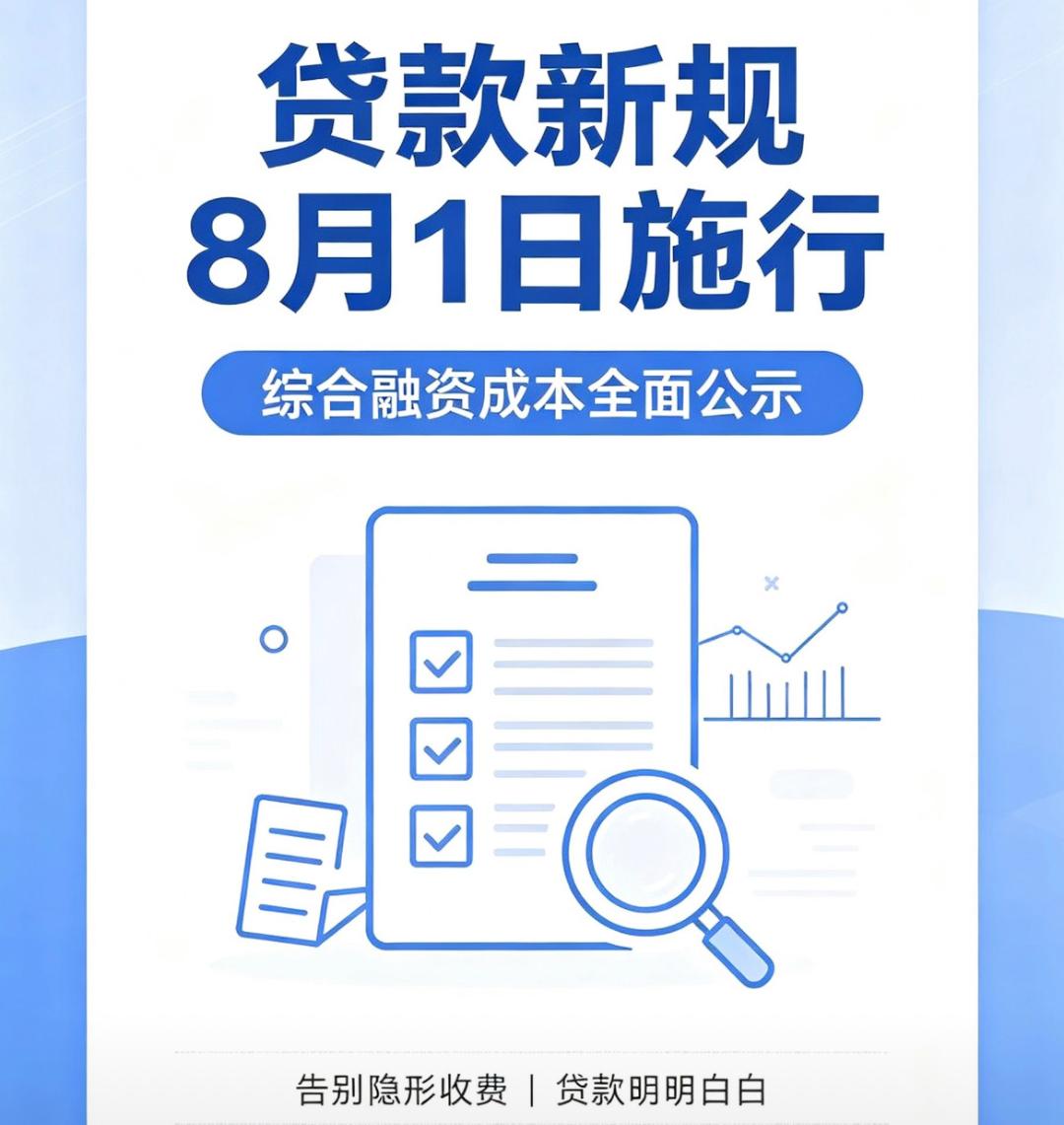 个人贷款新规8月1日起正式实施8月1日，国家金融监督管理总局、央行联合出台的