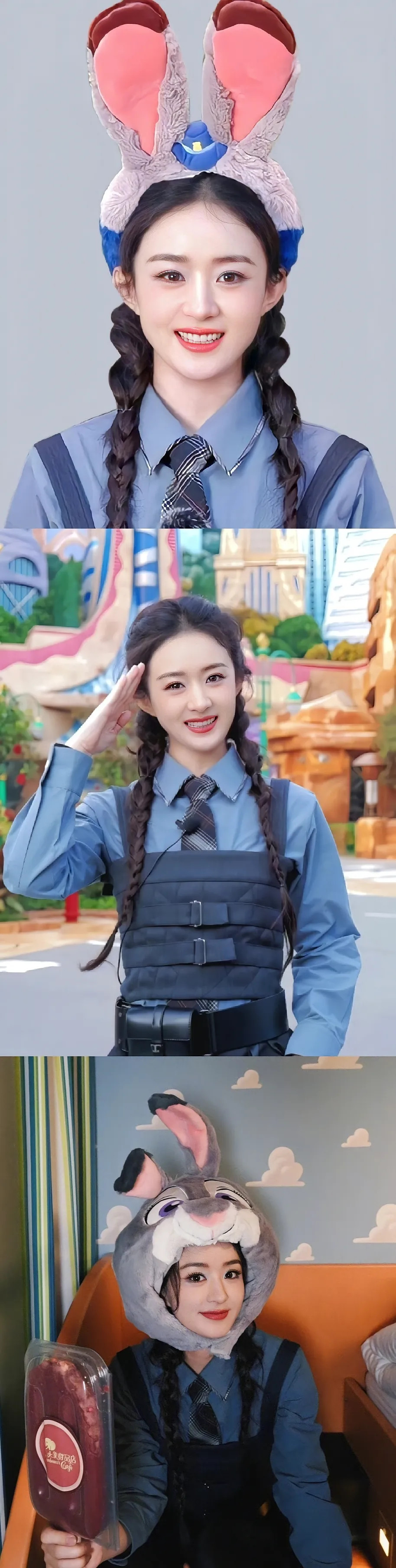 疯狂动物城cos赛🧐这么多朱迪，你pick哪只兔子警官？赵丽颖/杨幂/陈都灵祝