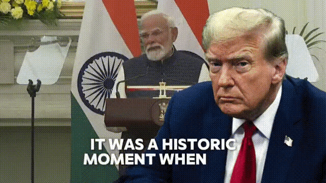 特朗普非常生气，非常生气，不仅生莫迪的气，而是生冯德莱恩的气。特朗普气炸了，