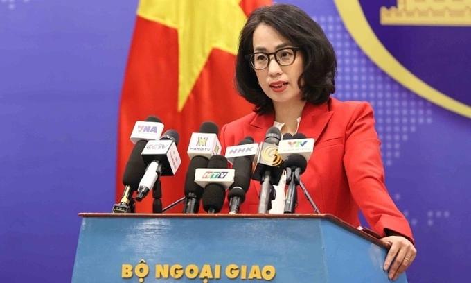 越南外交部发言人范秋姮发表声明！声明中表示：越南拥有充分的历史证据和法律依据