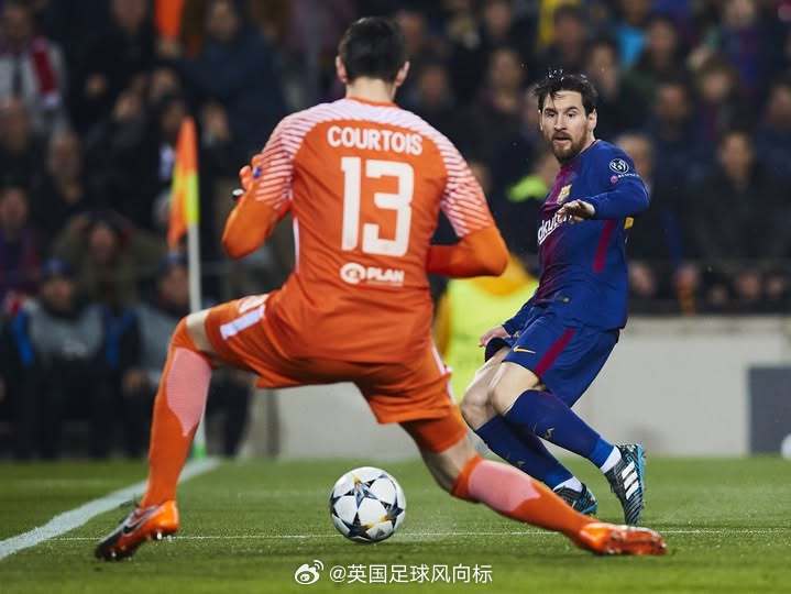 【我被梅西穿裆过两次！库尔图瓦鼓励金斯基】皇马门将库尔图瓦，联系了在欧冠出现严重