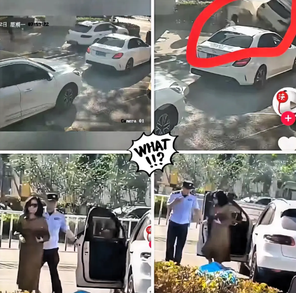 太吓人了！湖北鄂州保时捷女司机暴冲连撞多人！女车主撞人后并从驾驶室戴着墨镜