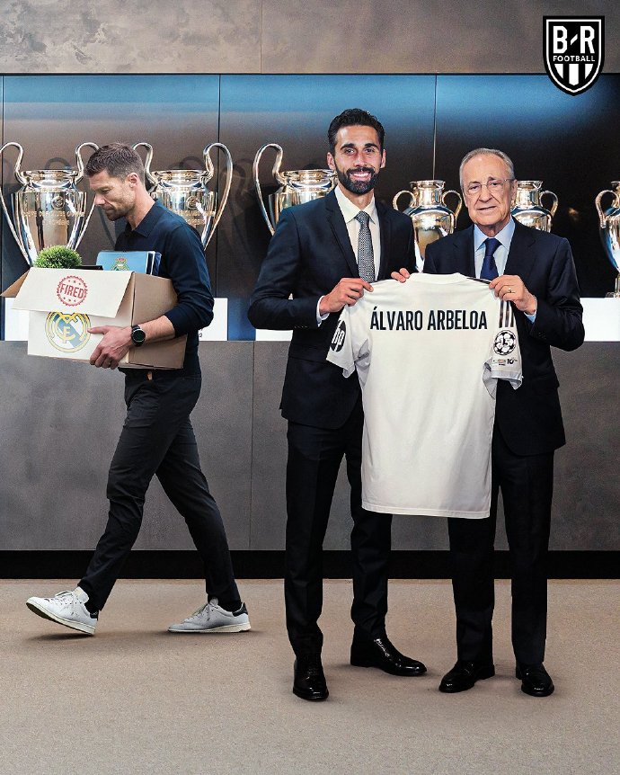 水土不服！#皇马解雇阿隆索# 231天的时间，阿隆索就走完了皇马的执教生涯；