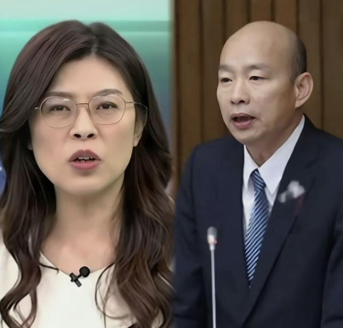 韩国瑜为郑丽文站台：她有战斗力，论述能力强，攻防能力强，人品过硬。郑丽文回应