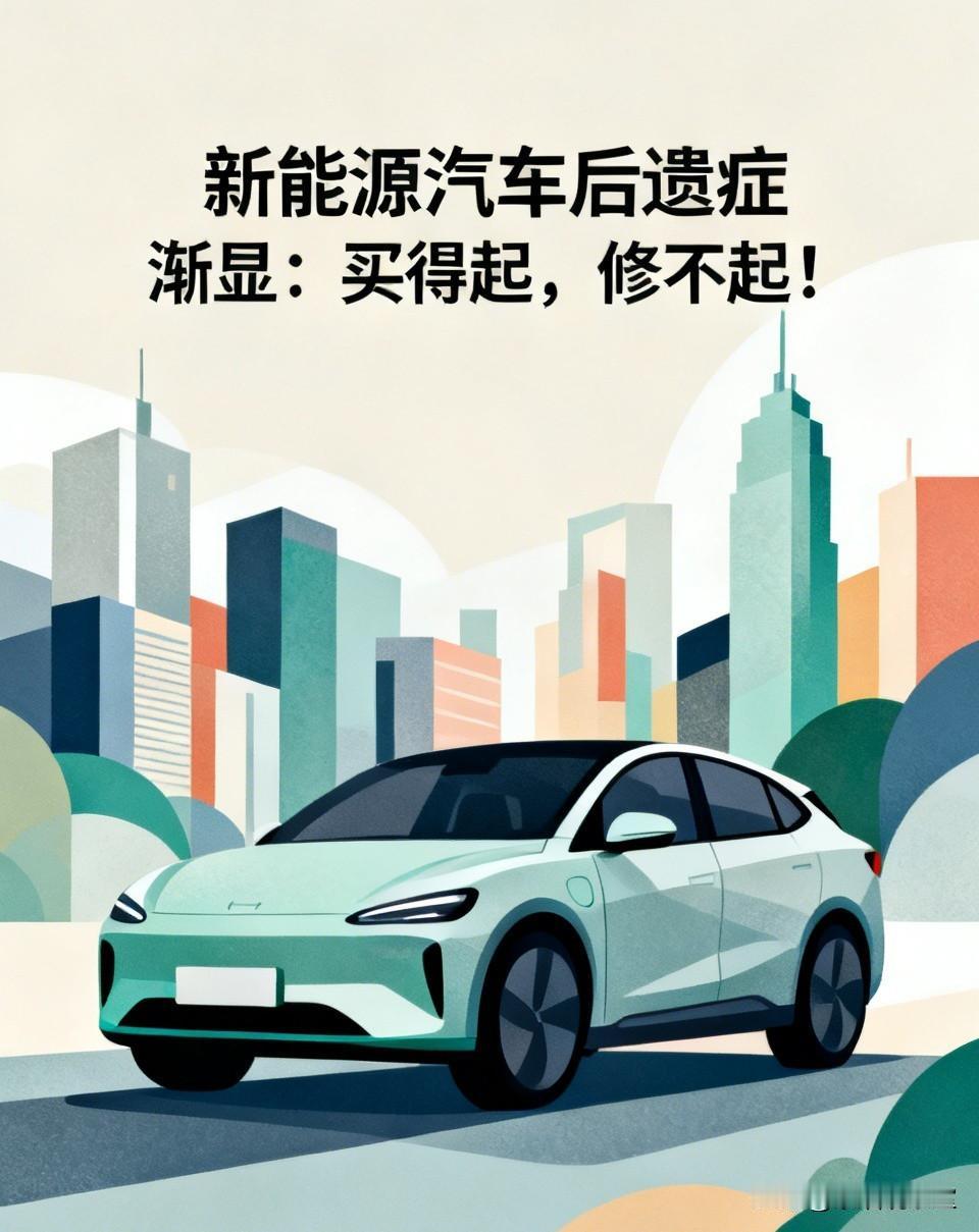 新能源汽车后遗症渐显：买得起，却修不起！如今新能源汽车风头正盛，买车的时候