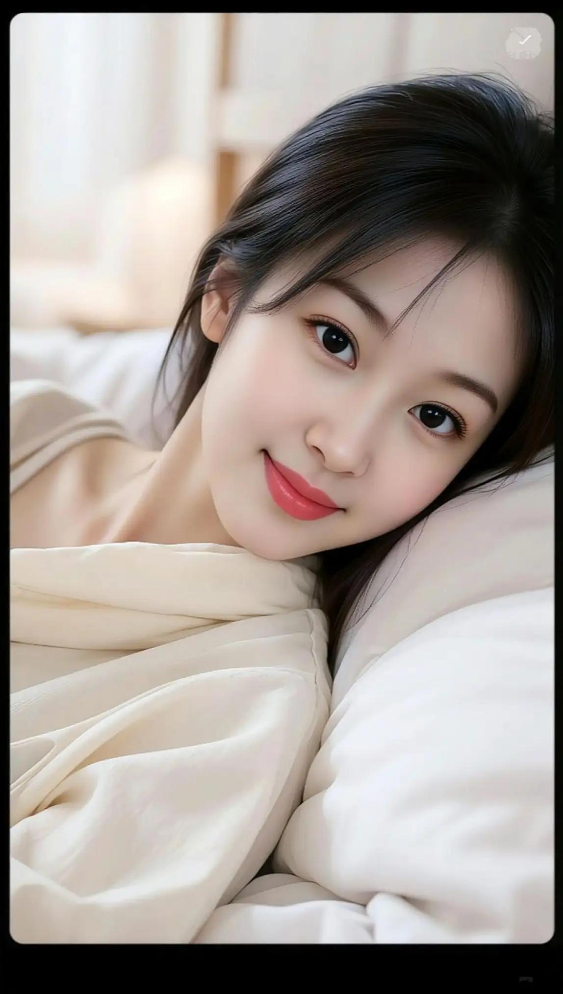 慵懒午后，甜美笑容，温柔如你。🌸💕