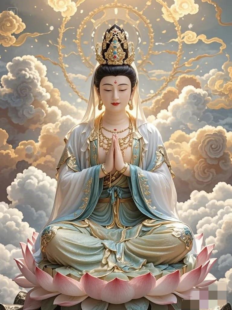 遇见观音菩萨，不要无视！留下四个字：“心想事成”。整个五月，你将好运连连！！
