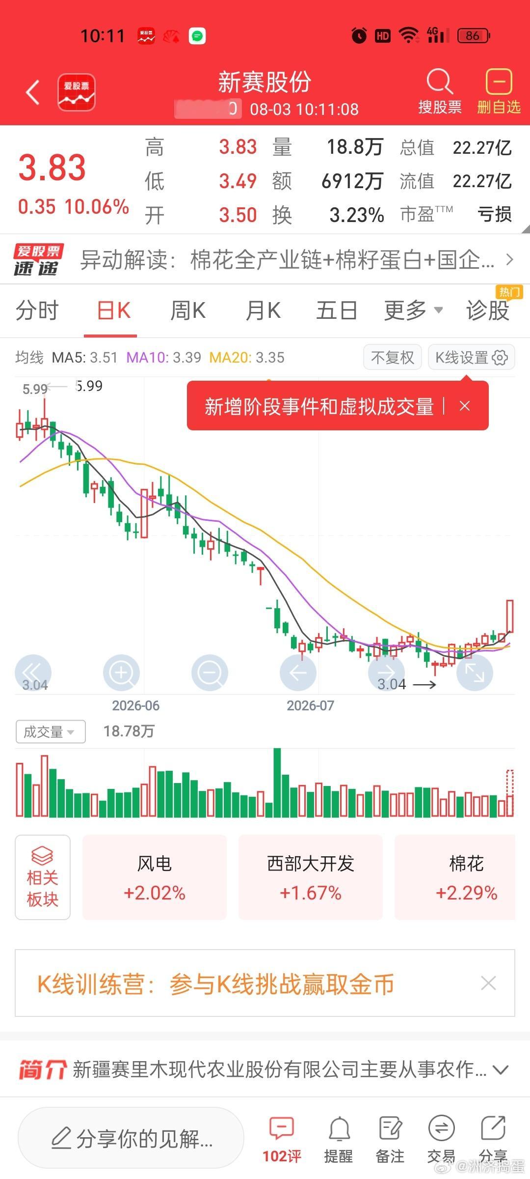 之前做超级厄尔尼诺的新赛股份。。买入没半个月就被立案调查。。被坑了一把。。最近厄