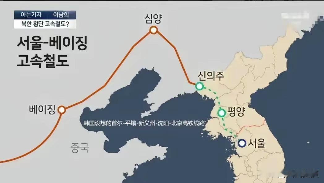 借道朝鲜，连通北京！韩国抛出大胆计划，要建“史无前例”的跨境高铁韩国这次的计