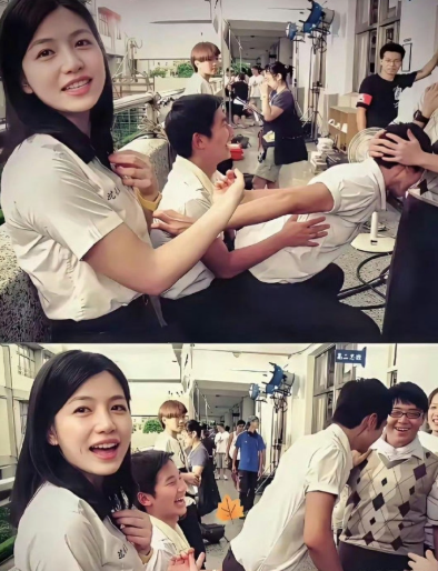 陈妍希的情史还挺丰富的。15岁在美高时，她就和学长有了初吻，不过后来惨遭劈腿。