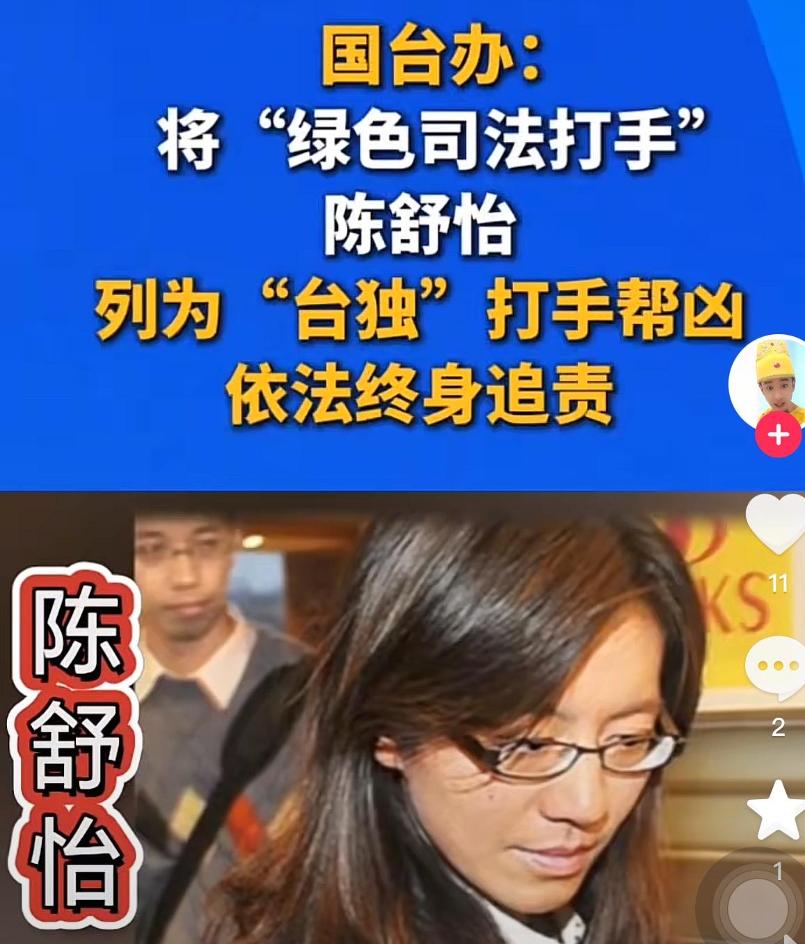 这回可是真的踢到铁板上了，当初陈舒怡办蔡正元那个案子，我就觉得离谱到家！