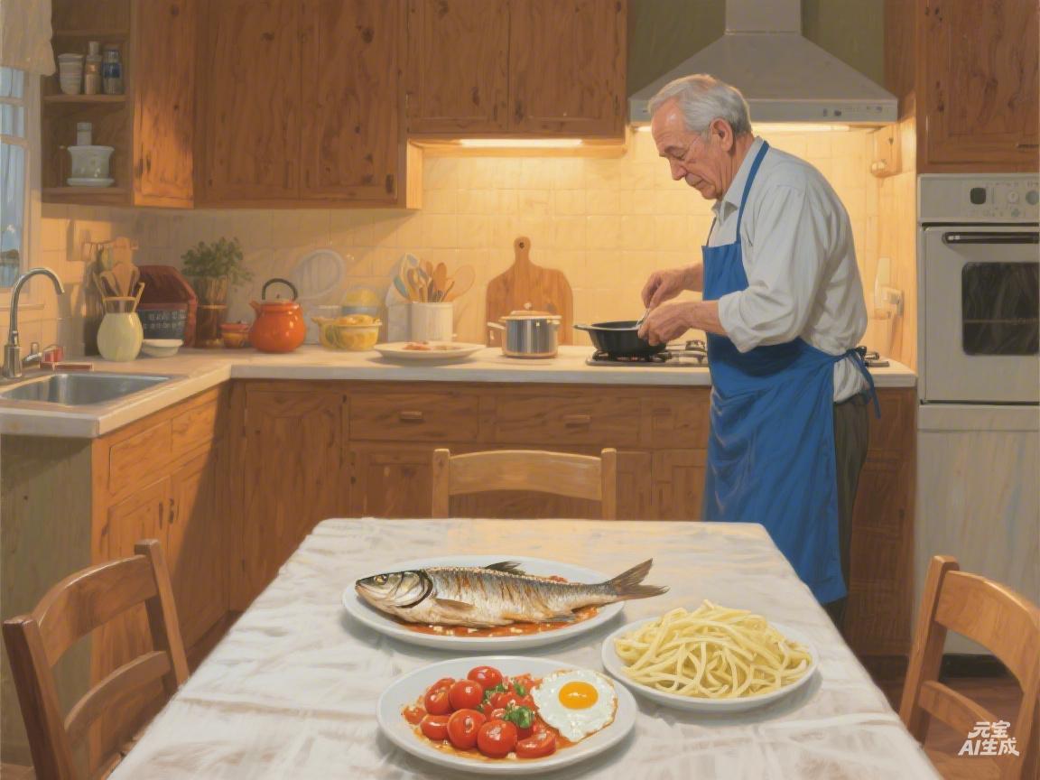 李叔是个顾家的男人，退休三年了，一天没休过，一个人赚四份钱，每天还负责给全家做饭