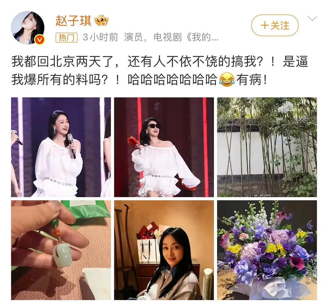 赵子琪这回，是真被惹毛了。赵子琪不满浪姐恶意剪辑自己与队友张慧雯的排练分歧为