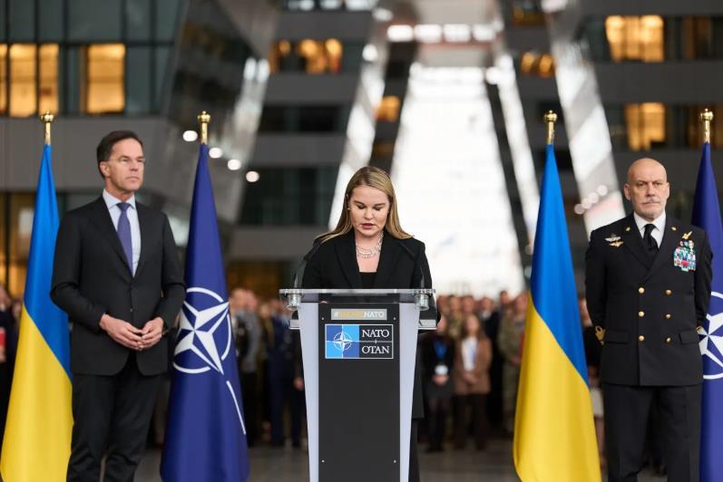 乌克兰希望美国尽快退出北约！乌克兰驻北约大使阿廖娜·格特曼丘克对美国总统