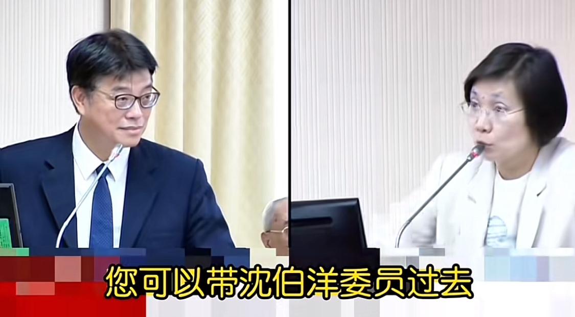 听到带他去大陆澄清误会，沈伯洋汗流浃背！近日，蓝营邱欣莹建议陆委会，带沈伯洋去