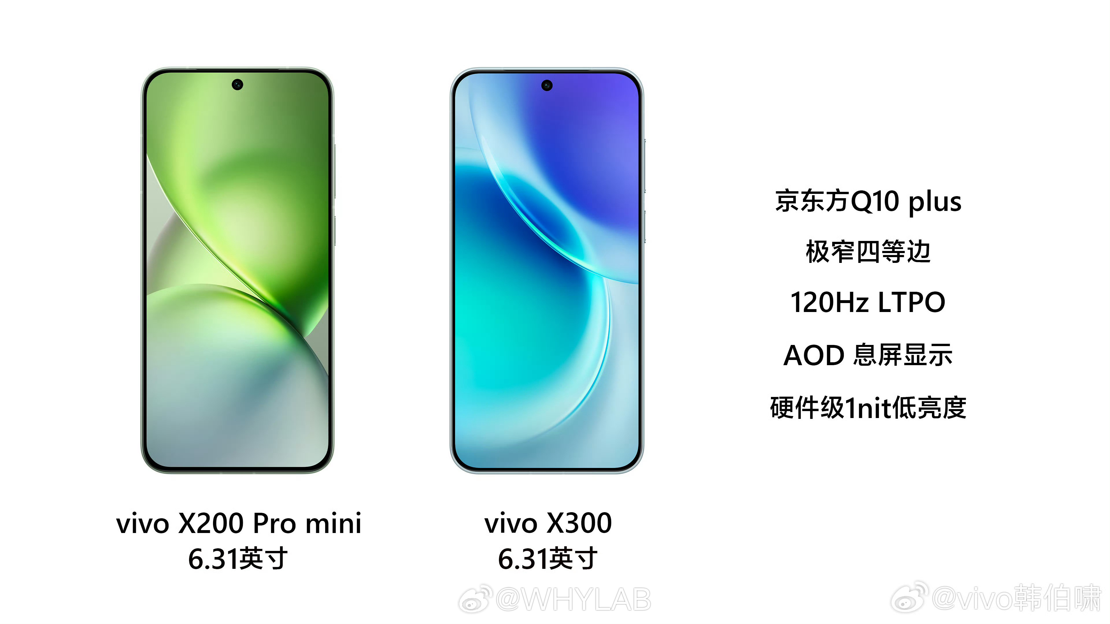 vivoX300正面来了，感觉这次直接把发布会搬到微博上开了∶-芯片∶首发
