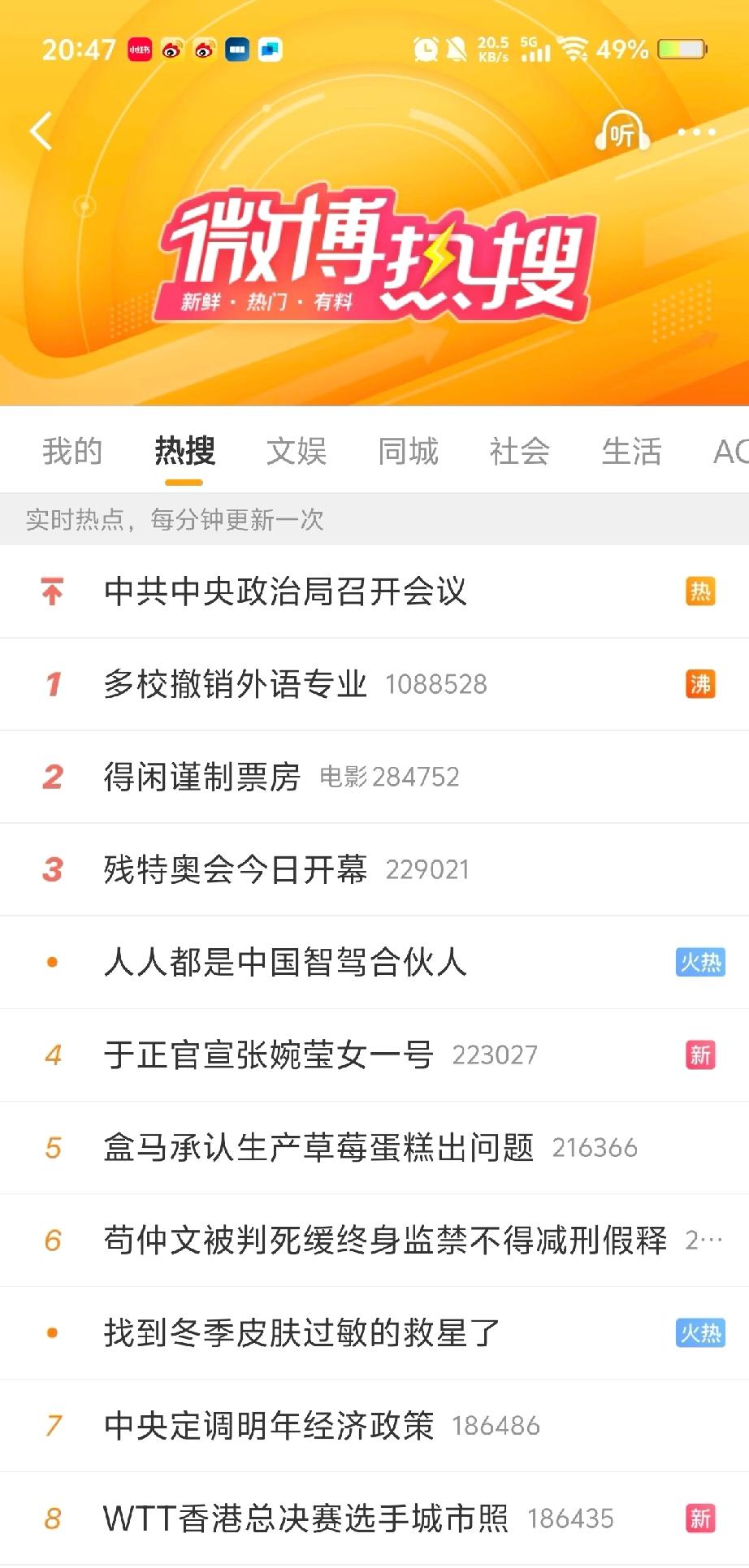 多校撤销外语专业热搜第一。可怜的英专生儿，大多是初高中英语成绩较好，选了这条