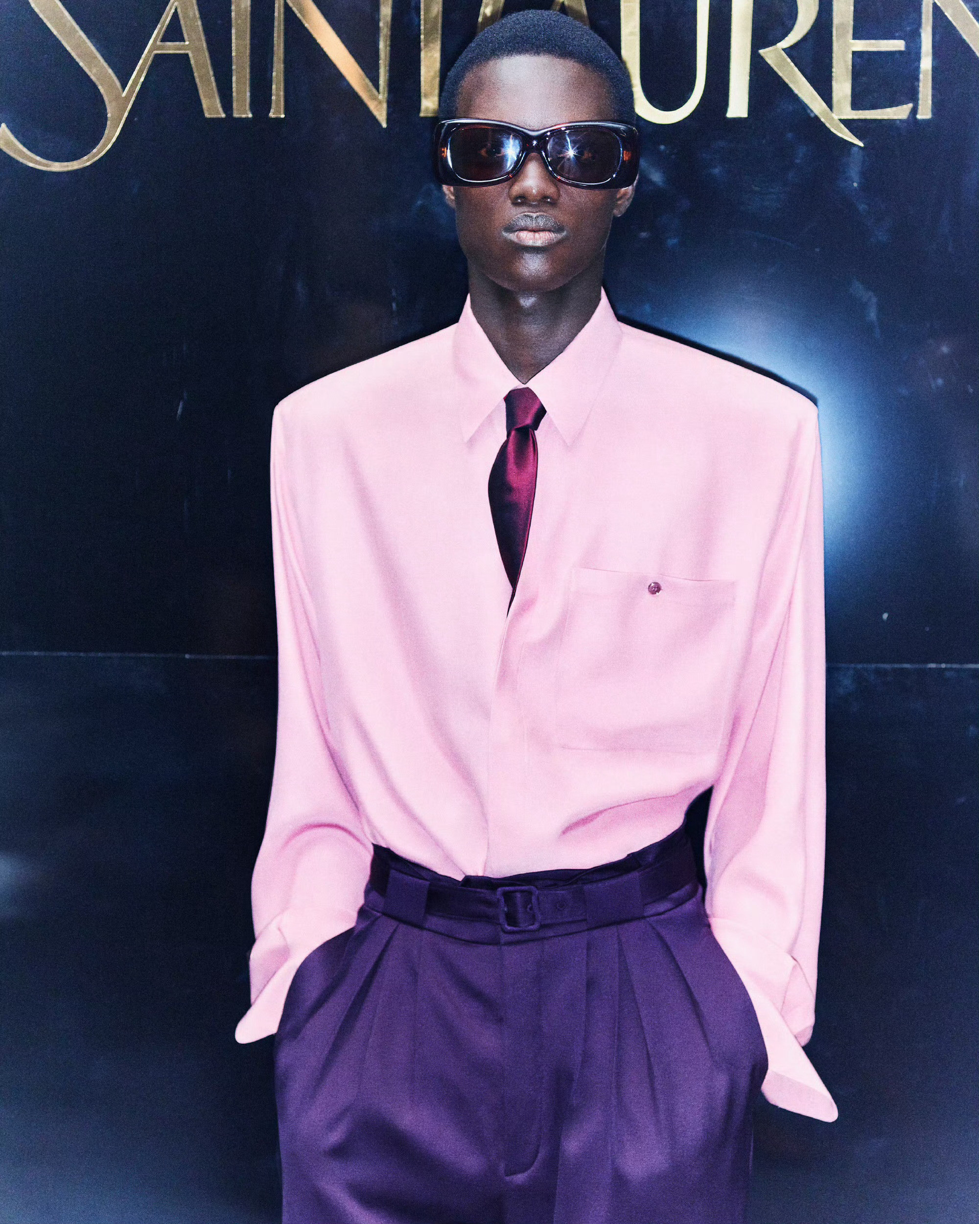 SaintLaurent2026夏季男士系列70年代的迷幻色调与50年代的