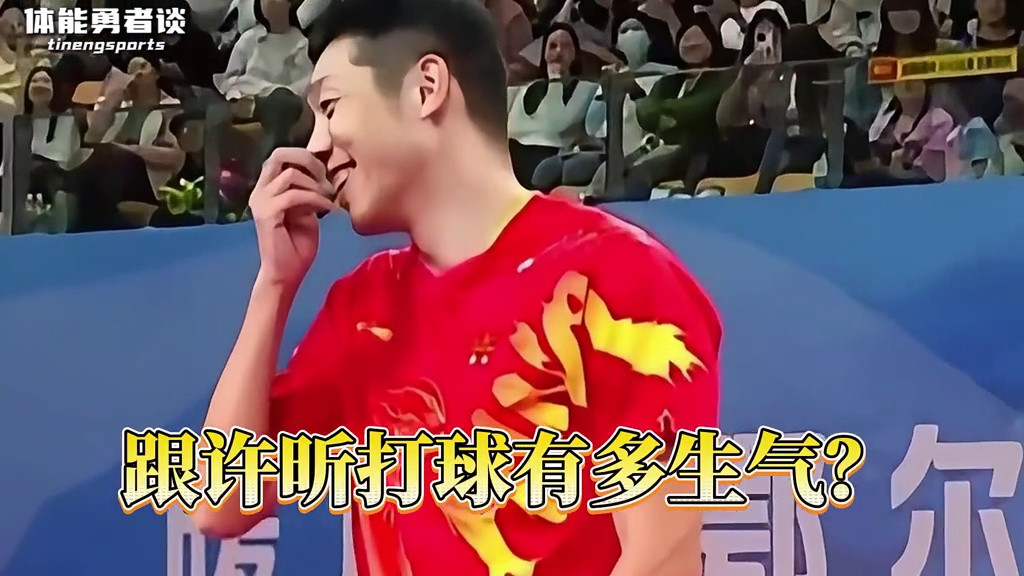 和许昕打球，到底有多生气？世界冠军多，人民艺术家却稀有！