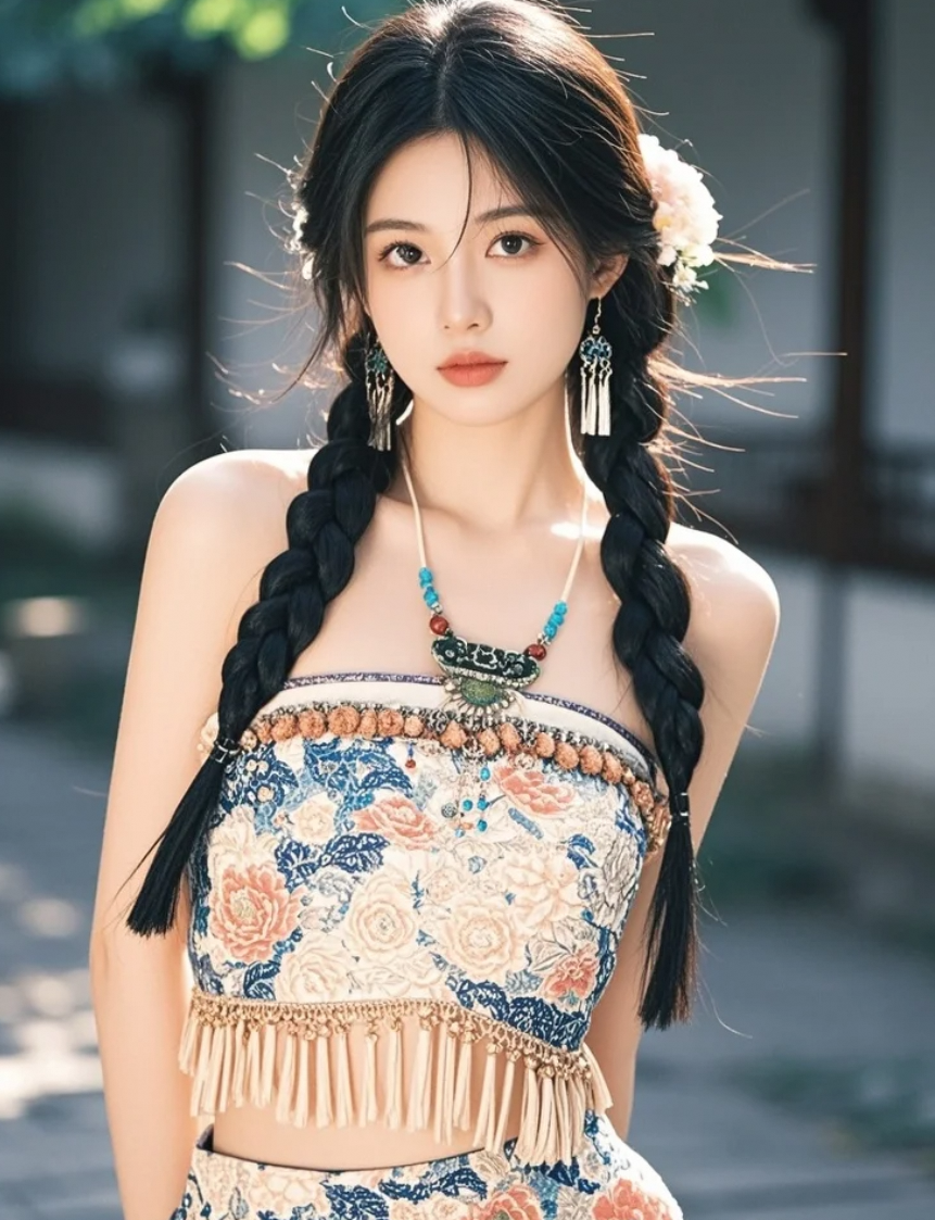 服饰与她的气质完美融合，令人沉醉