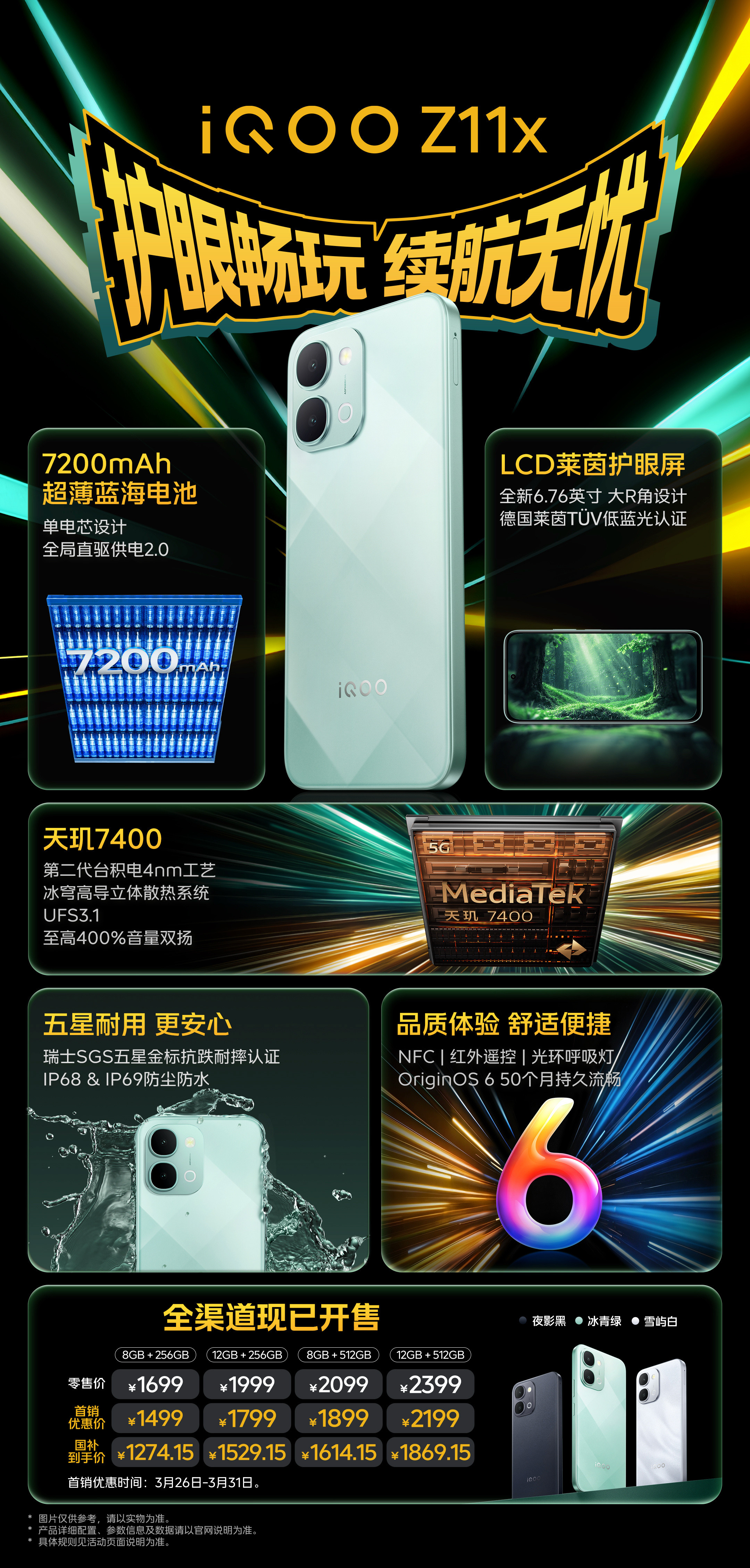 看了眼今晚刚发布的iQOOZ11x和iQOOZ11，最大的感受就两个字，真香