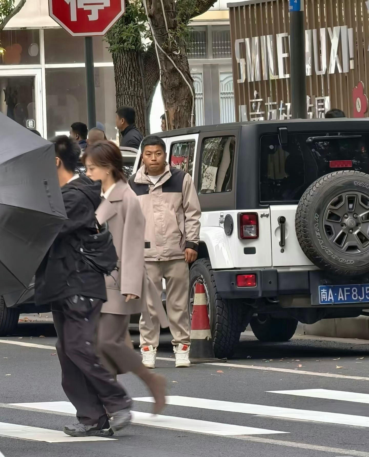 孙俪拍戏片场路透图​​​