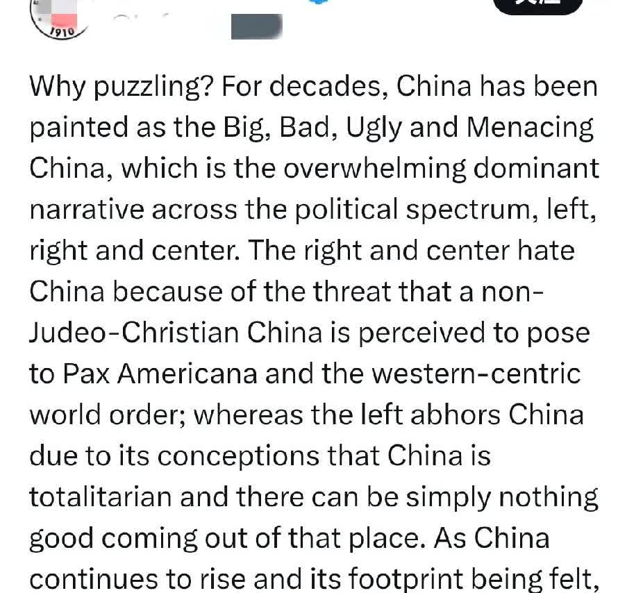 西方媒体为何要妖魔化中国？一些美国人说了实话：因为西方人接受不了非犹太基督教的国