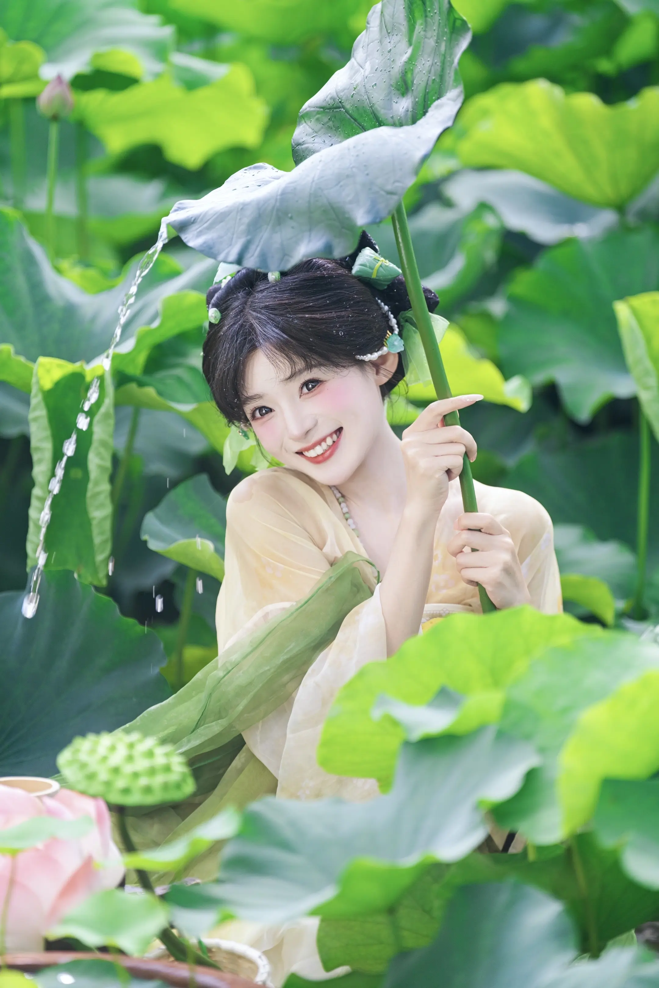 江南可采莲，莲叶何田田。
