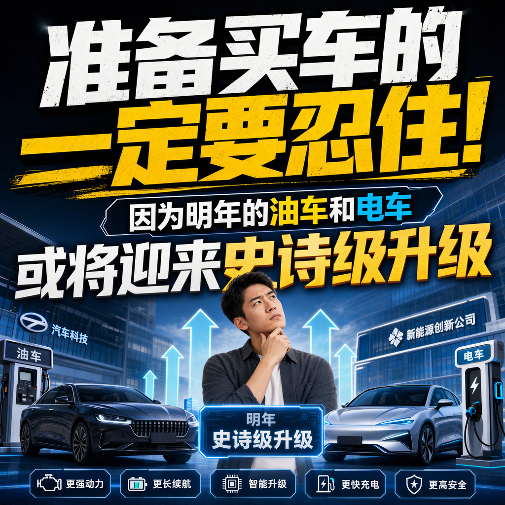 最近后台被问爆了，年底到底该不该出手买车。我的答案很直接：不是刚需，再等半年。明年国内车市要动真格，