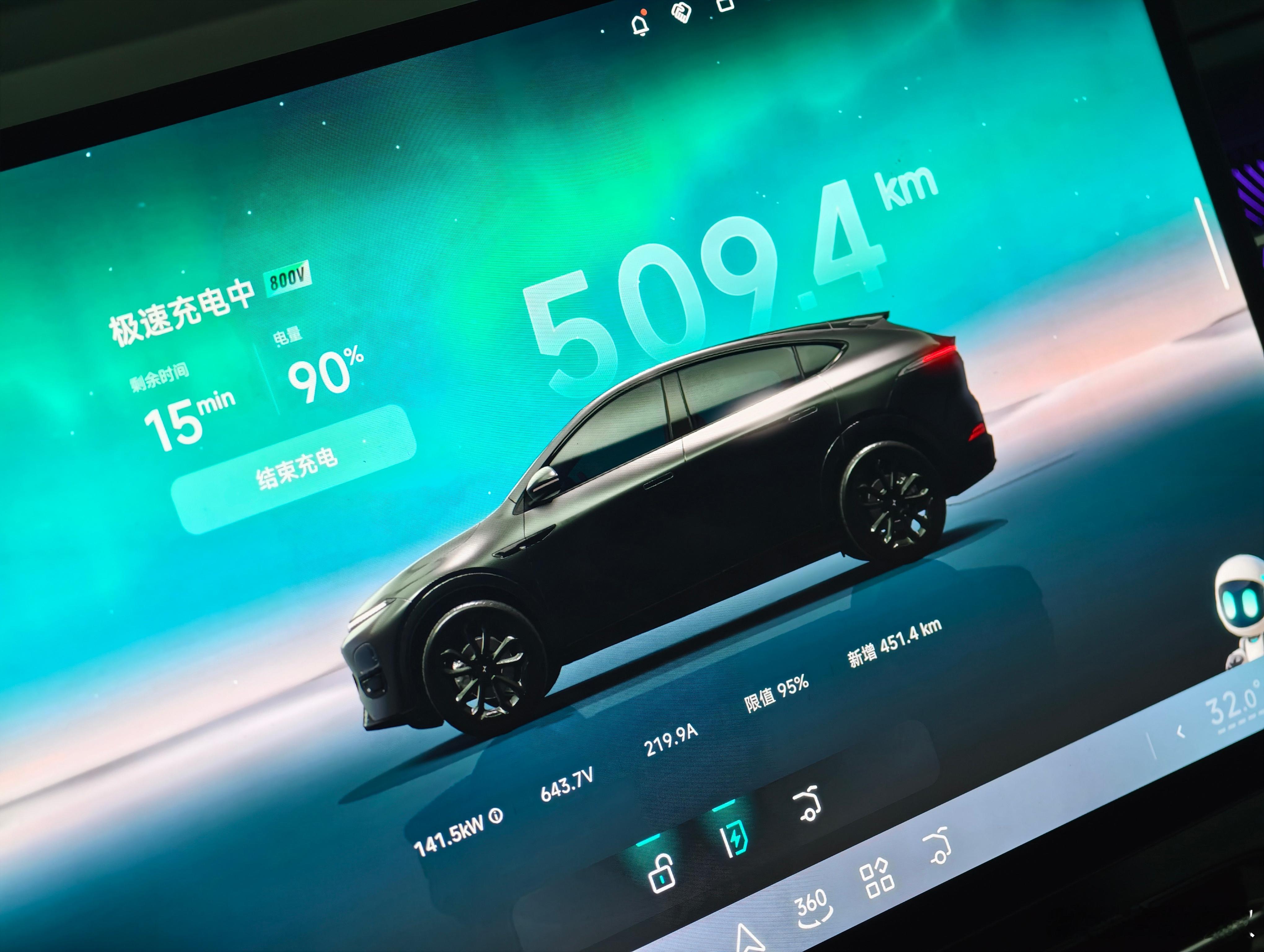 小鹏G6的5C充电实测的几个数据：10%-80%，花了12分钟10%