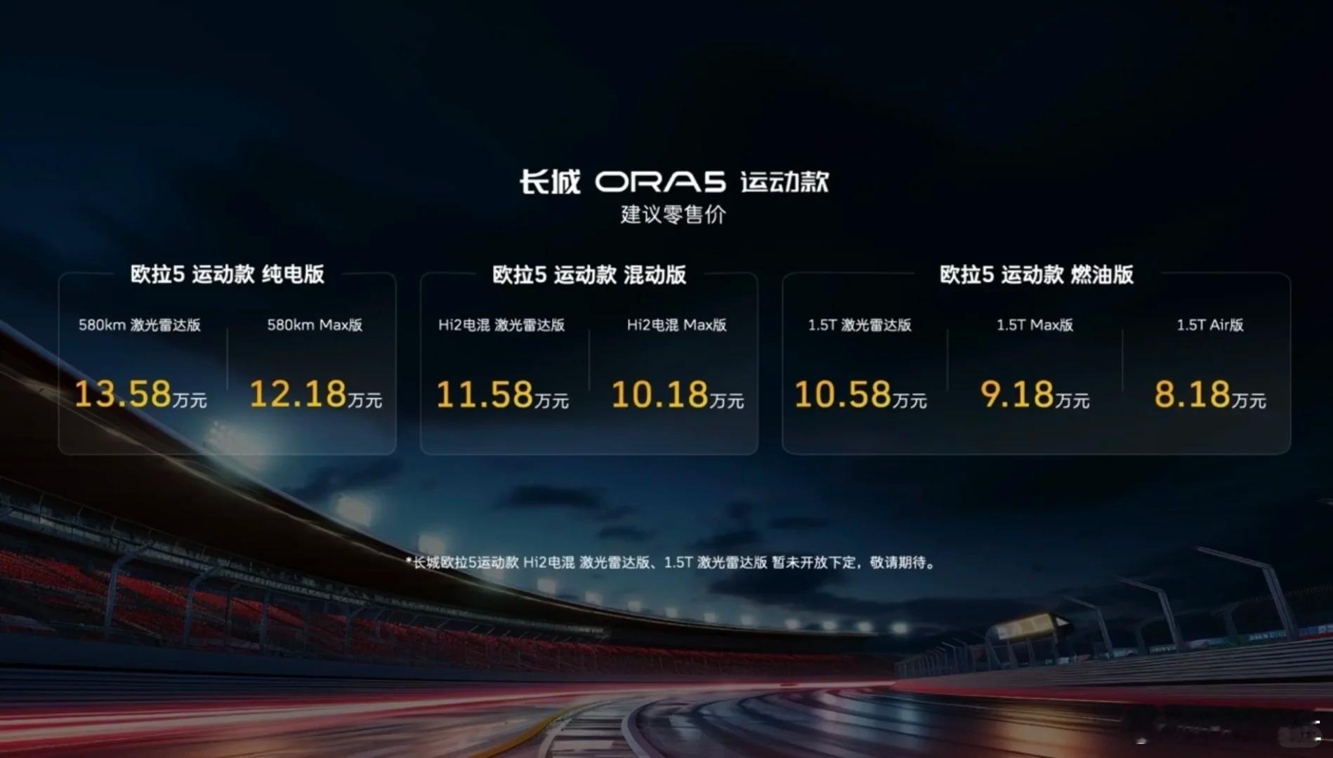 长城欧拉5运动款、欧拉5GT上市，最狠的是它竟然提供了燃油，混动和纯电三种动力系统，这在如今非常难得