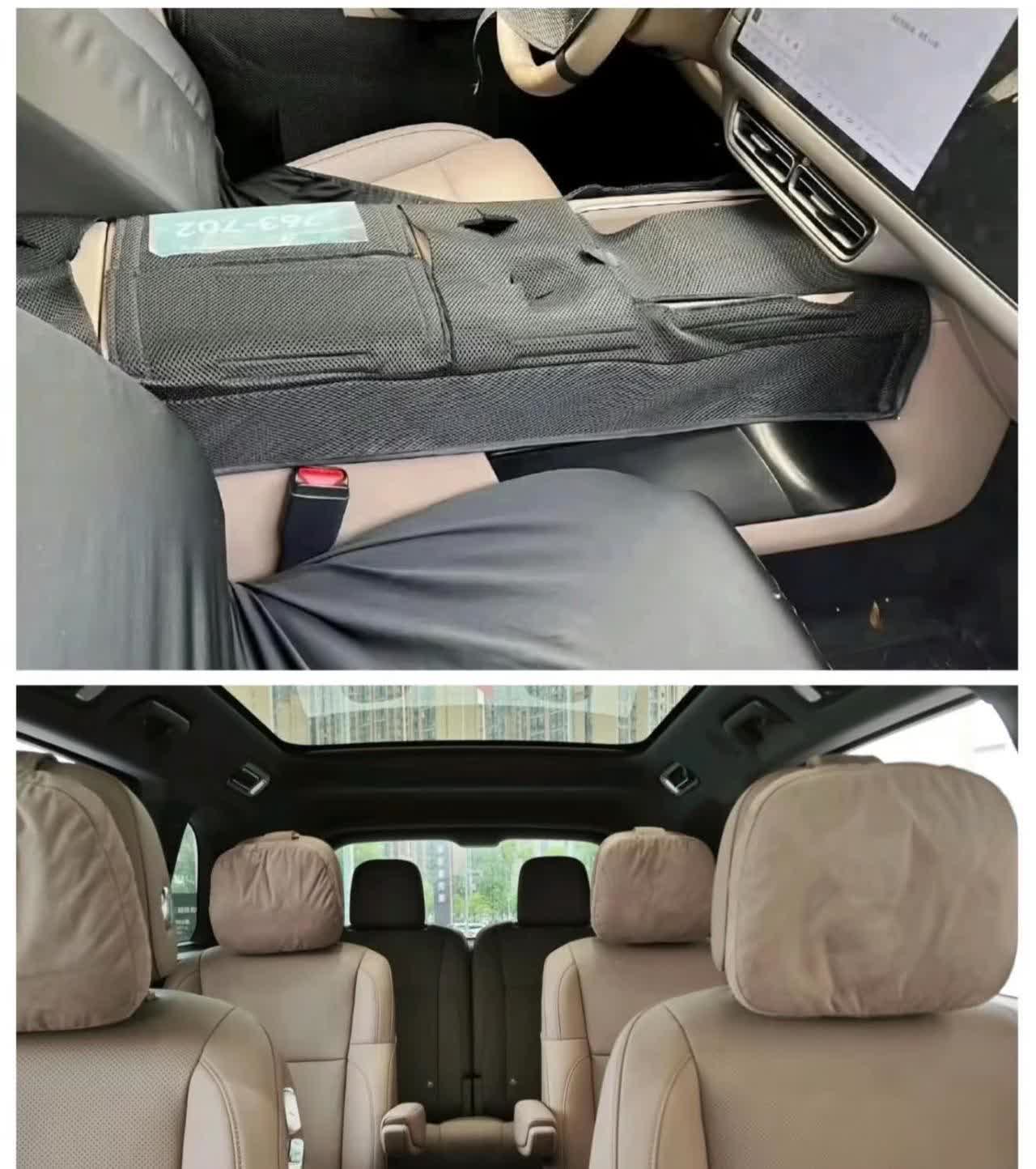 理想i8内饰疑似曝光理想i8用的内饰好像和你想现款的所有车子都差不多家族化设计。
