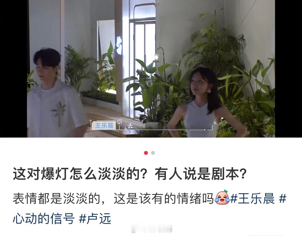 看到有人说乐远爆灯还是感觉淡淡的，还说是剧本但他两这段真的超戳我啊！！一股淡人的