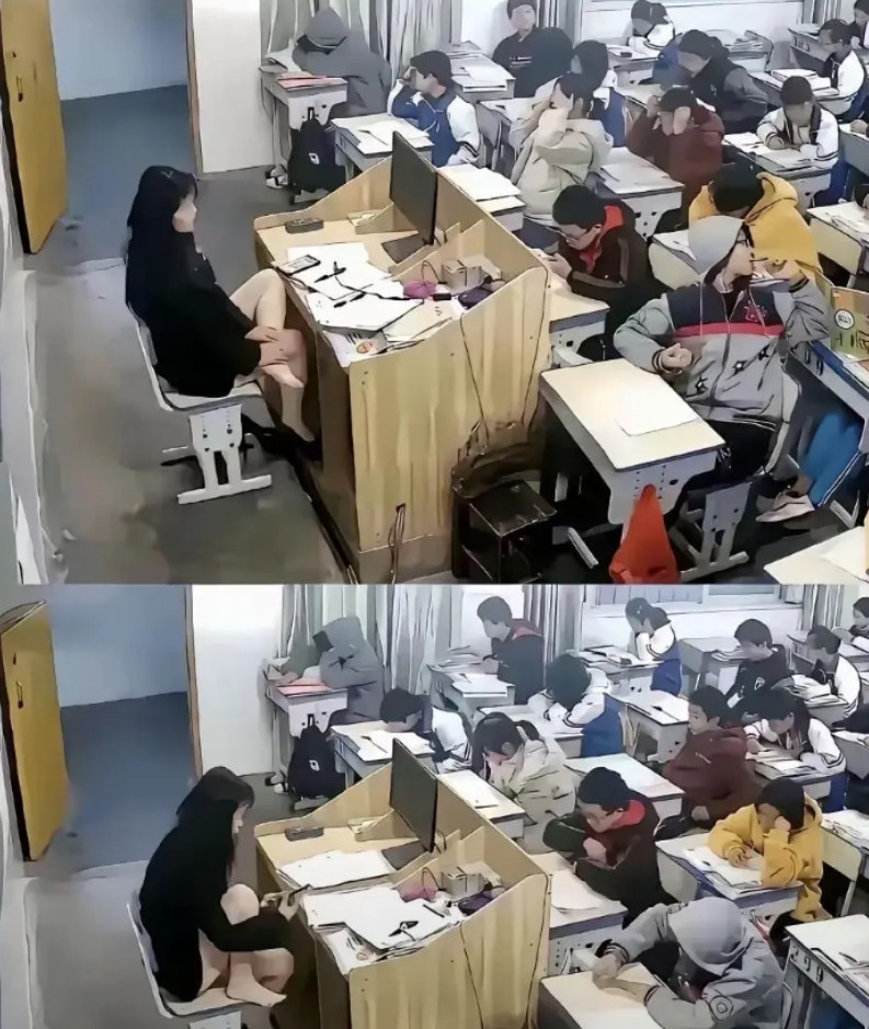 不懂就问，老师这样的坐姿，真的好吗？