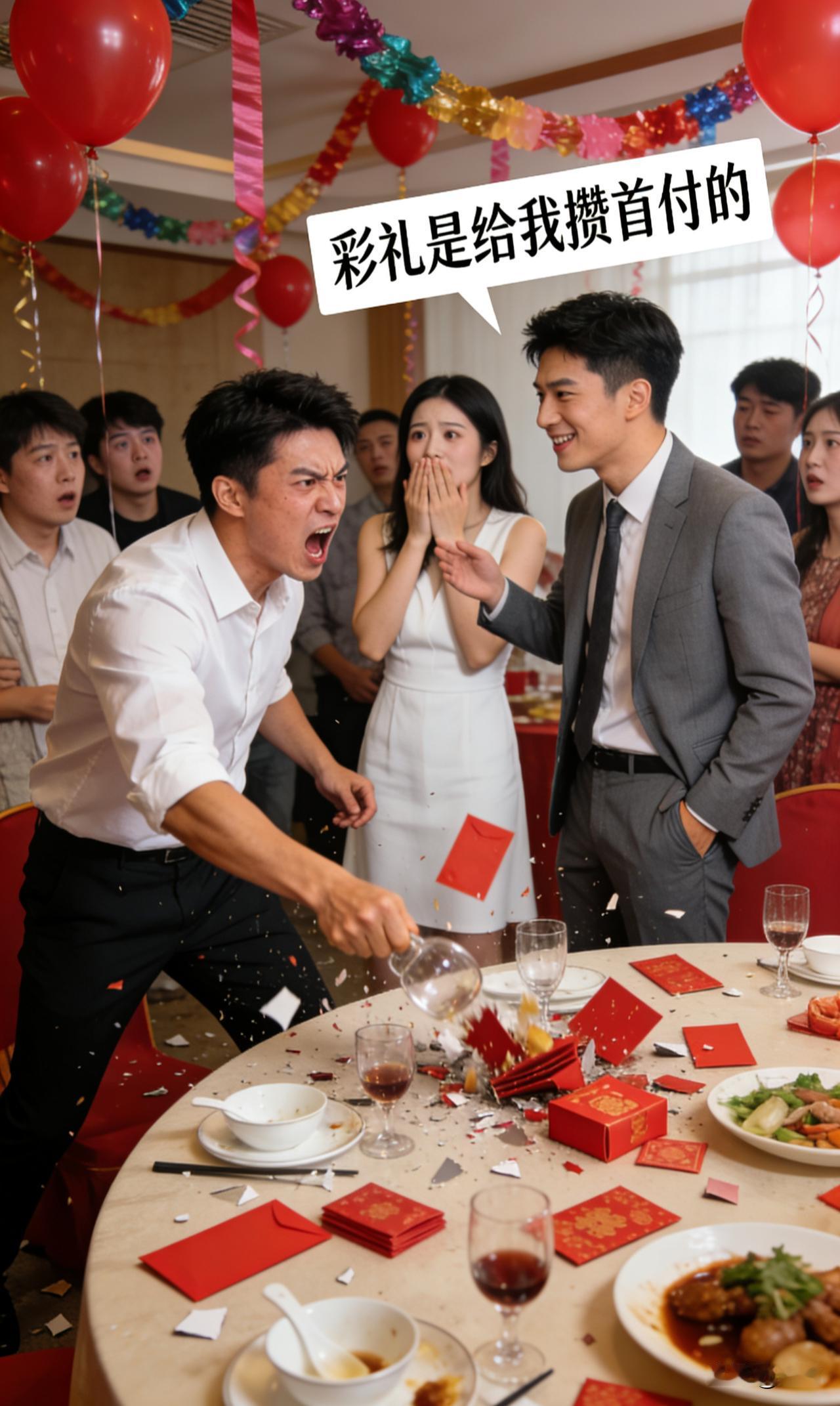 我掀桌砸了30万彩礼的订婚礼，因为未婚妻的弟弟说这是给他攒的首付！订婚宴进行