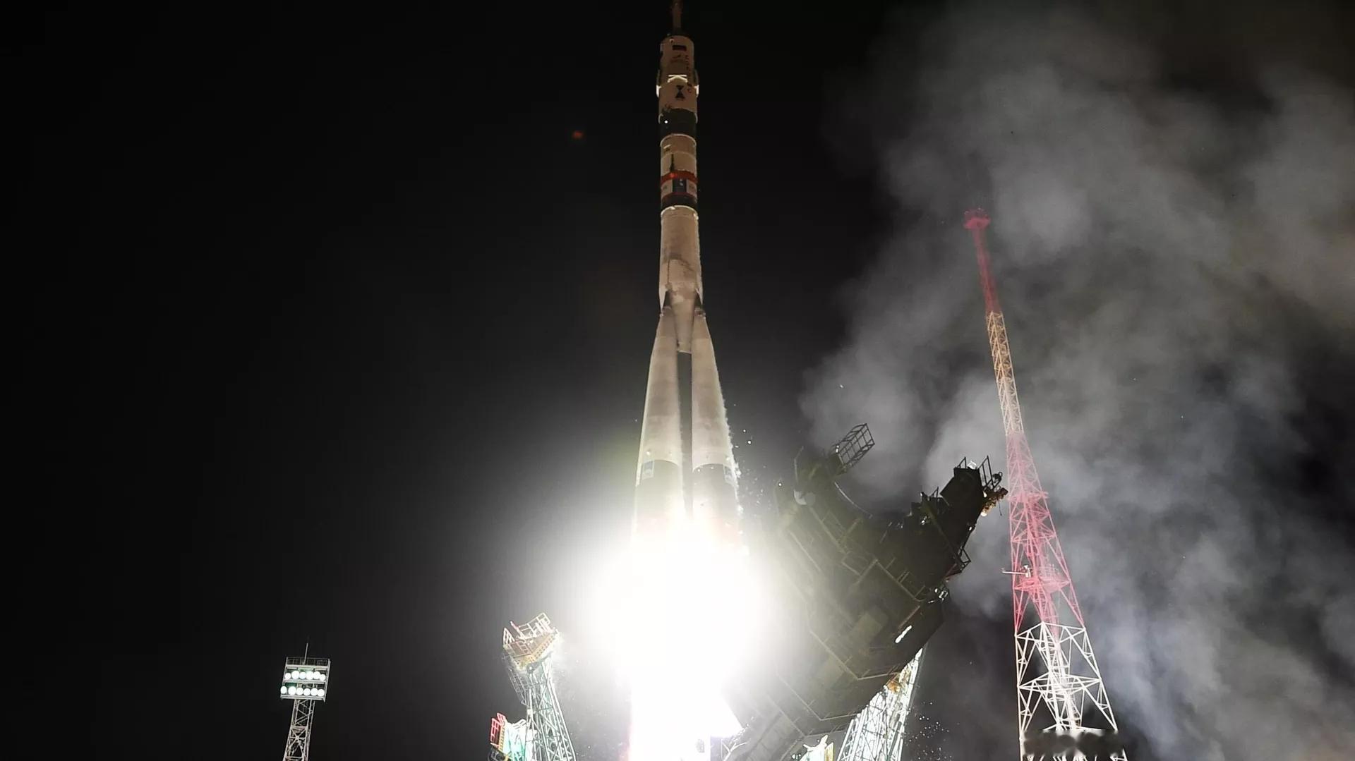 发射！航天【搭载“联盟MS-28”飞船的俄“联盟”火箭从拜科努尔航天发射场发射