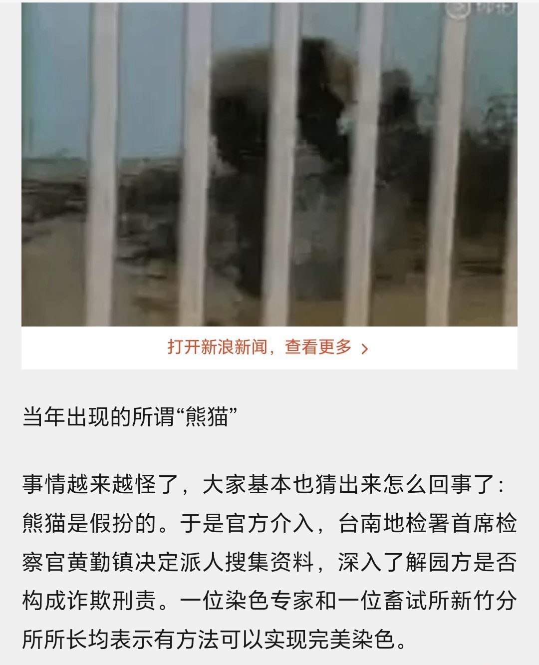 全网最黑大熊猫洗白白后什么样冷知识，当年台湾省台南市动物园曾经把黑熊染色，冒