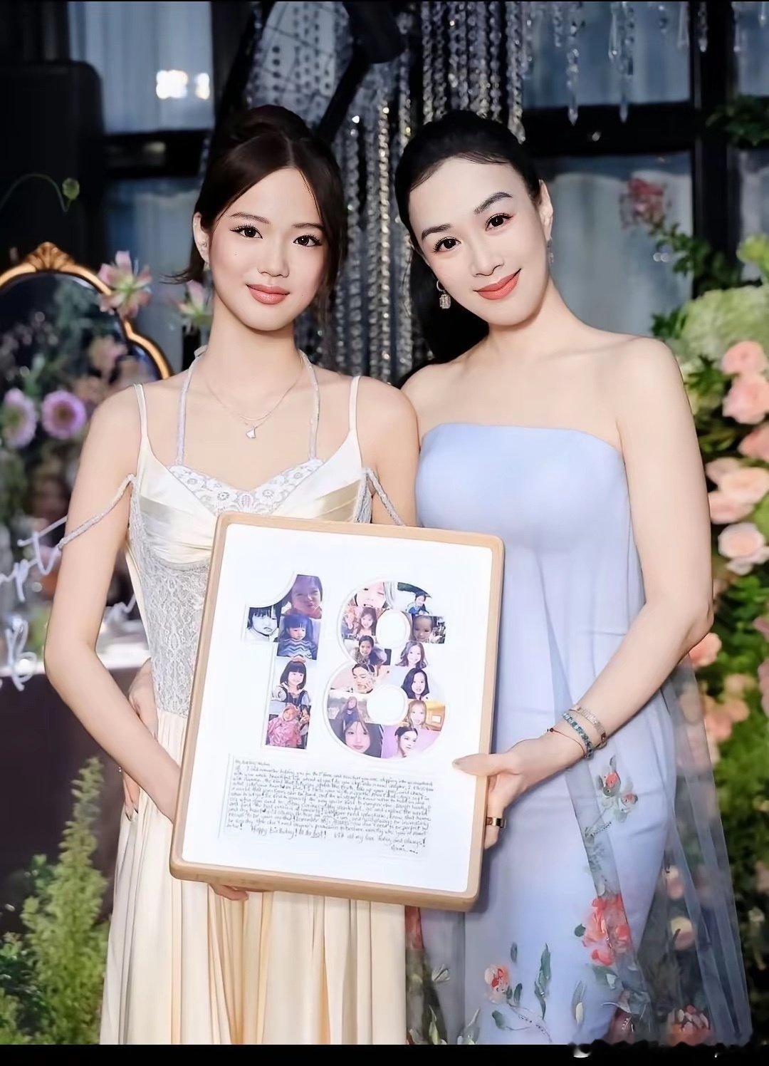 她真的很会生，三个女儿都生的那么漂亮个子高挑！真不不敢想她和现任这么好的基因，再生一个孩子得有多好看