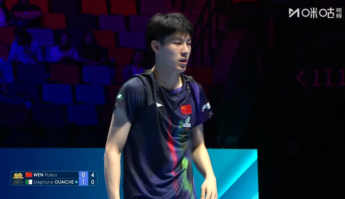 侯英超直接把温瑞博给研究透了，只要不退台，这场比赛就能赢，第二局温瑞博开