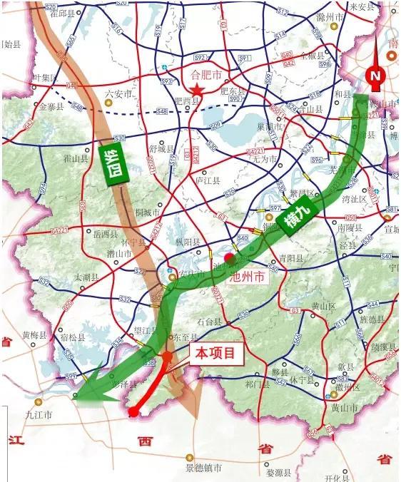【东至至鄱阳高速公路安徽段新建工程】正在抓紧开展工作，计划工期36个月。全长约5