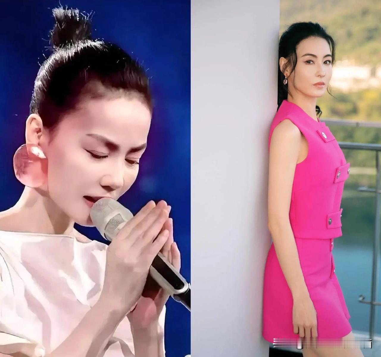 实话实说，颜值上，王菲真的比不过张柏芝。张柏芝的颜值比较高，长的漂亮，有孩子们的