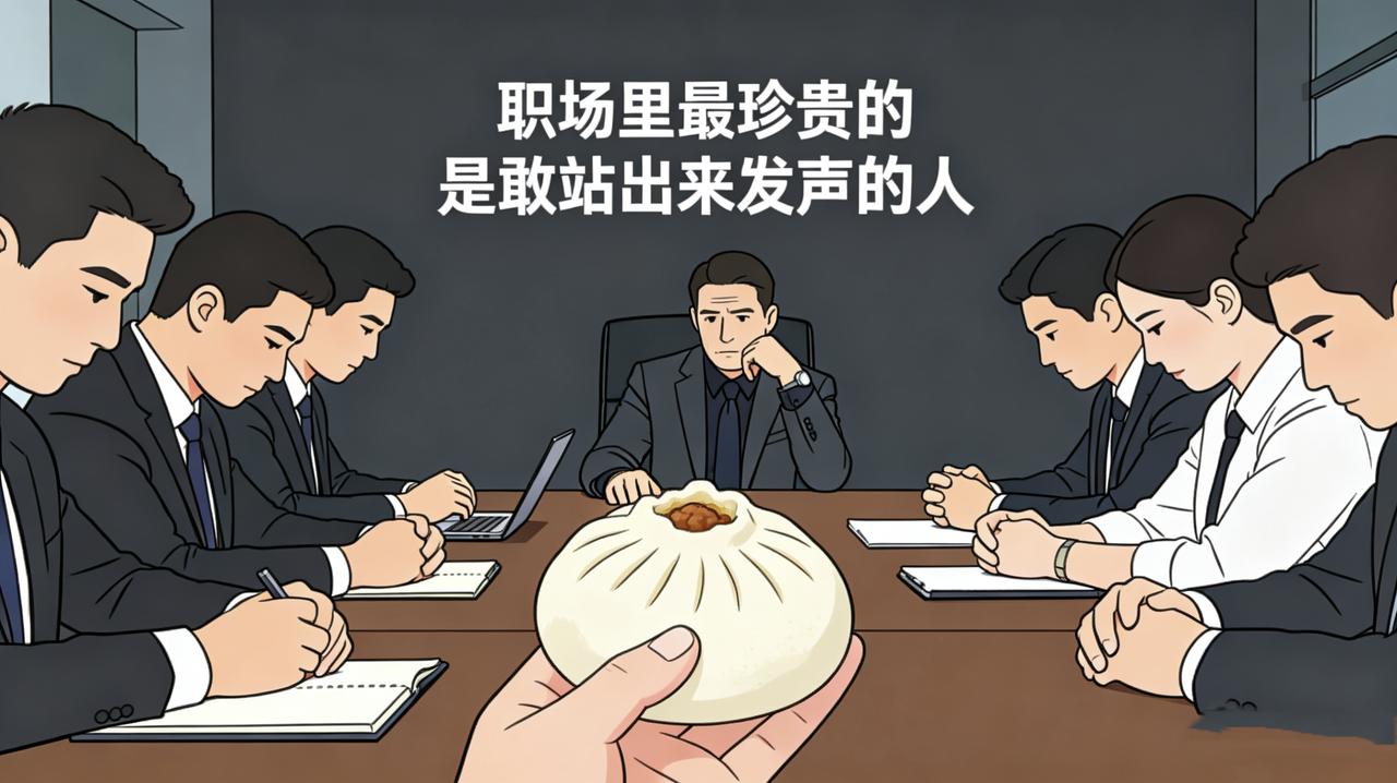 部门来了个新领导，第一次开会，他让大家提意见。沉默了五分钟，老张站起来说：“食堂